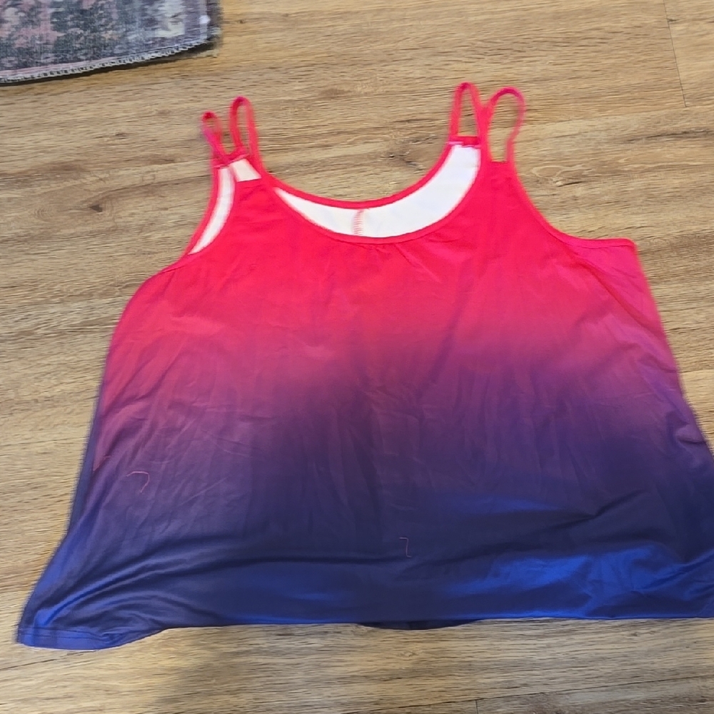 Gradient Pink and Purple Women's Top